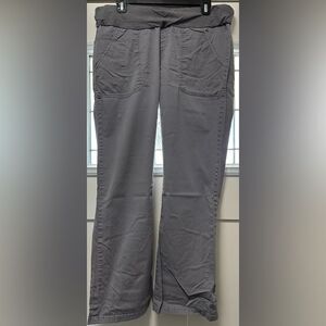 Oh Momma! Maternity Chinos Gray Under Belly (355)